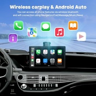 HAUXIY Apple CarPlay Sem Fio 9" 4K: Transforme Seu Carro com Tecnologia e Segurança - imagem 3
