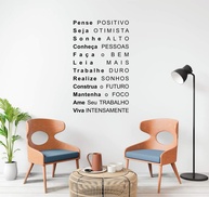 Adesivo de Parede Motivacional Frase MOD51 - 50cm x 80cm | Transforme Seu Ambiente com Inspiração Diária - imagem 1