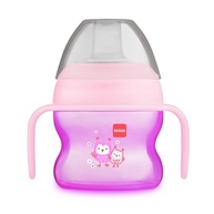 Copo MAM Starter 150ml Rosa - Transição Segura e Divertida para Bebês - imagem 1