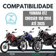 Kit Relação Transmissão XTZ Crosser 150 Smart Fox 2014-2025 com Retentor - Aço 1045 Resistente - imagem 3