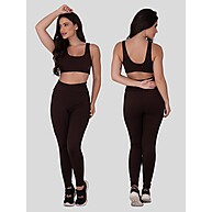 Conjunto Fitness Feminino Cintura Alta com Tecnologia Zero Transparência - imagem 2