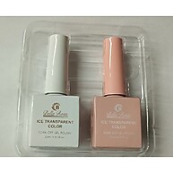 Kit Esmalte Gel Francesinha Bella Rosa – Renda Nude e Ice Transparent - imagem 1