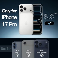 JETech Capa Transparente para iPhone 17 Pro 6.3" - Proteção Anti-Amarelecimento e Anti-Choque - imagem 3