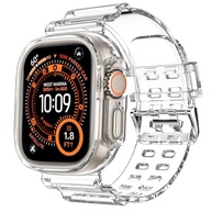 Pulseira DABAOZA Esportiva, com capa protetora, transparente, de TPU (poliuretano termoplástico) com glíter, para Apple Watch séries SE, Ultra,10, 9, 8, 7, 6, 5, 4, 3, 2 e 1 - imagem 2