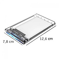 Case Externa HD Notebook USB 3.0 – Portátil e Transparente - imagem 2