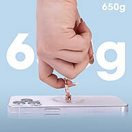Suporte de Dedo 360° com Diamante Incrustado – Universal e Transparente - imagem 1