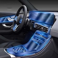 Película Protetora TPU Transparente para Console Central Benz EQC 350 400 (2020-2023) - Anti-Risco - imagem 2