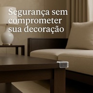 Kit com 4 Protetores de Quina em Silicone Transparente Autocolante – Proteção Total para Móveis Contra Impactos - imagem 5