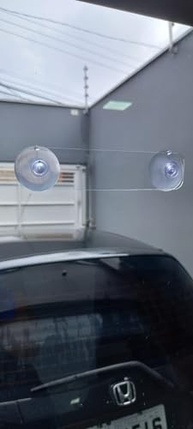 Suporte Acrílico Transparente para Tag de Pedágio com Ventosas Seguras para Parabrisa - imagem 4