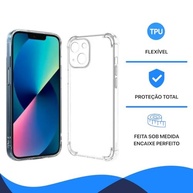 Capa Anti Shock Slim Transparente para iPhone 13: Proteção Elegante e Segura - imagem 3