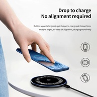 Carregador Wireless Transparente 15W: Rápido e Seguro! - imagem 2