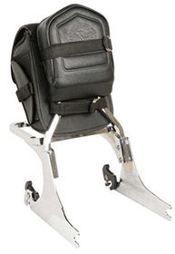 Bolsa de Transporte para Moto Cruiser Sissy Bar: Viagem e Estilo em PVC Preto - imagem 5