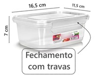 Kit 10 Potes Marmita Fitness 750ml com Tampa - Ideal para Refeições Saudáveis e Transporte Prático - imagem 3