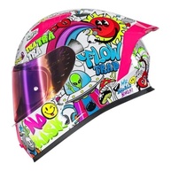 Capacete Norisk Flow Trap Branco e Rosa: Segurança e Estilo para Você! - imagem 2