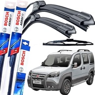 Kit Palhetas Limpador Parabrisa Bosch Aerofit Fiat Doblo 2001-2008 - Dianteira e Traseira - imagem 2