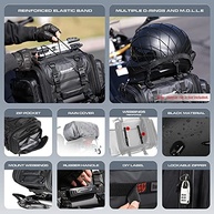 Bolsa Traseira Expansível Rhinowalk 26L: Aventura Impermeável para Sua Moto - imagem 4