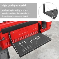Mesa de Porta Traseira Hoolcar para Jeep Wrangler JK/JKU (2007-2017) - Prateleira de Carga Dobrável e Resistente - imagem 5