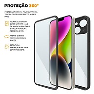 Capa 360 iPhone 14 Plus Preta Gshield – Proteção Frontal e Traseira - imagem 2