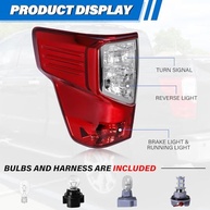 Conjunto Lanterna Traseira Nissan Titan/Titan XD (2016-2023) - LED Halógeno Vermelho + Branco Esquerdo - imagem 3