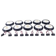 Kit 10 Luzes de Freio Traseira Giratória 24V 24 LEDs Amarelas para Caminhão e Reboque - imagem 5