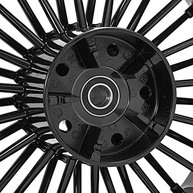 Roda Traseira Fat King 45,7cm Preta Brilhante para Harley Touring 2009-2023 - Estilo e Performance - imagem 5
