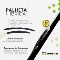 Kit Palhetas Híbridas Mouwa MH2616 + Traseira: Visibilidade Perfeita para Subaru Forester (2014-2018) - imagem 4