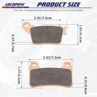 Pastilhas de Freio Sinterizadas LOCOPOW Dianteiras e Traseiras para Honda CBR 600RR e CBR 1000RR (2006-2017) - imagem 3