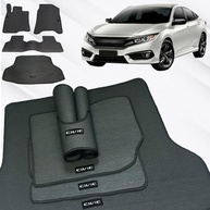 Tapete Borracha Civic 2017-2023 Traseiro Inteiriço + Porta Malas - Proteção Premium - imagem 1