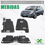 Tapete Borracha Civic 2007-2011 Traseiro Inteiriço - Proteção e Estilo Premium - imagem 4