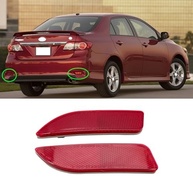 Luzes Refletoras de Para-choque Traseiro para Toyota Corolla 2011-2013 (Esquerda + Direita) - Função de Freio Vermelho - imagem 2