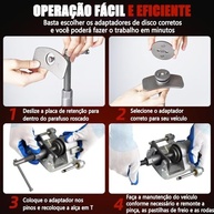 Kit Ferramenta Pinça de Freio Traseiro 22 Peças - Pressão de Êmbolo Profissional - imagem 4