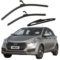 Palhetas Limpador Para-brisa Dianteiro e Traseiro Hyundai HB20 2013-2019 - Visibilidade Impecável! - imagem 1