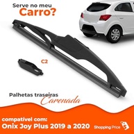 Palheta Limpadora Para-Brisa Traseiro Vigia Carenada 12" Onix Joy Plus 2019-2020 - Silicone Premium - imagem 4
