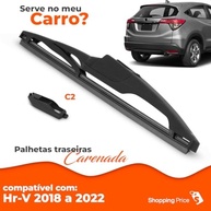 Palheta Limpadora Vigia Traseiro Carenada 10" Silicone Honda HR-V 2018-2022 - imagem 4