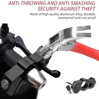 Trava de Guidão Antirroubo para Moto e Scooter: Segurança Imbatível em Liga Leve (Preto) - imagem 5