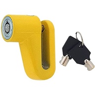 Trava de Disco de Freio Moto Western TM-28: Segurança e Visibilidade em Vermelho/Amarelo - imagem 2