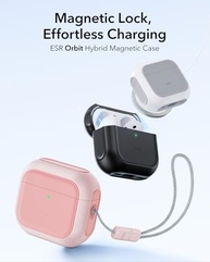 ESR Capa Orbit para AirPods 4 (2024) Rosa: MagSafe, Proteção Total e Trava Magnética - imagem 4