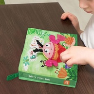 YIJU Livro de pano Travel Toy Skills Sensory Skills Creative Pré-escolar Aprendizando Crinkle Book Livro recém-nascido Toy sensorial por 6 a 12 meses - imagem 3