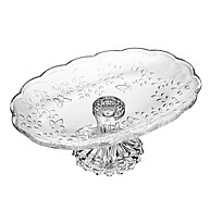 Travessa de Vidro com Pé Lyor: Elegância à Mesa! - imagem 1