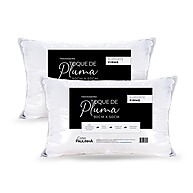 Travesseiro Toque de Pluma 90x50 com Suporte Firme - imagem 1