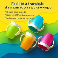 Copo de Treinamento 360° Antivazamento com Alças Ergonômicas - 200ml, Livre de BPA - imagem 5