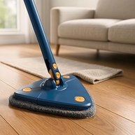 Mop Triangular 360° Giratório com Microfibra - Limpeza Profunda sem Molhar as Mãos - imagem 2