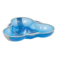 Prato com Divisória Triangular Colors Azul - Clingo | Seguro, Ergonômico e Livre de BPA - imagem 2