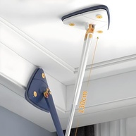 Mop Triangular 360° Giratório com Microfibra - Limpeza Profunda sem Molhar as Mãos - imagem 3