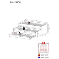 Tricama para colchão 88 x 188 cm Multimóveis Fg0739 Branca - imagem 4