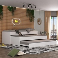 Tricama para colchão 88 x 188 cm Multimóveis Fg0739 Branca - imagem 3