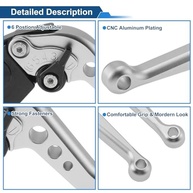 Alavancas de Freio e Embreagem Esportivas para Triumph Trident 660 (2021-2024) - Ajustáveis em 6 Posições, Liga de Alumínio Prata - imagem 5