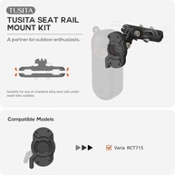 TUSITA Kit de Montagem de Trilho de Assento para Garmin Varia RCT715: Segurança e Estabilidade em Cada Pedalada - imagem 3