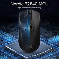 Mouse Gamer Delux M800 Ultra PAW3395: 26000 DPI, 55g e Conexão Tripla - imagem 2