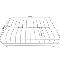 Sofá Cama Reclinável 1,80m Colors: Conforto Triplo! - imagem 2